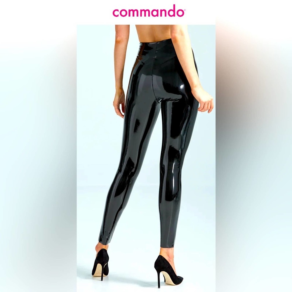NWT Commando cotton lined faux patent leather leggings XS
